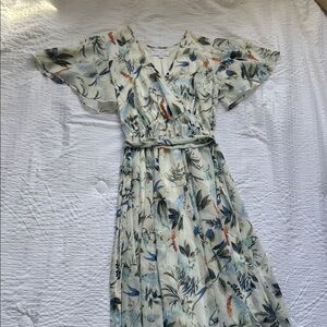 Ivy City Co Tropical Print Maxi Dress